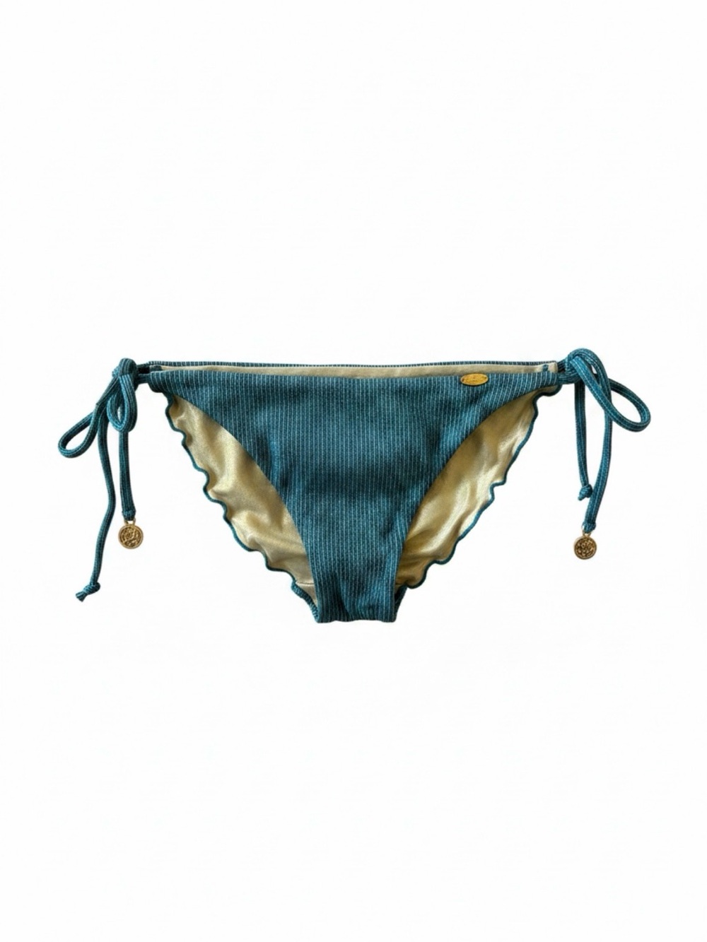 NWT Luli fama HAVANA NIGHTS Wavey Ruched Back Brazilian Tie